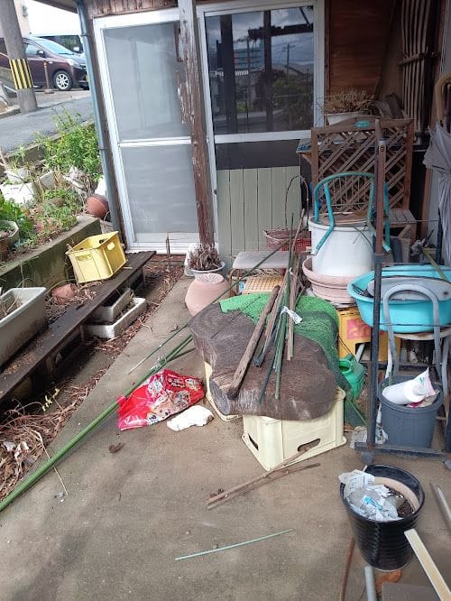 お庭の残置物撤去