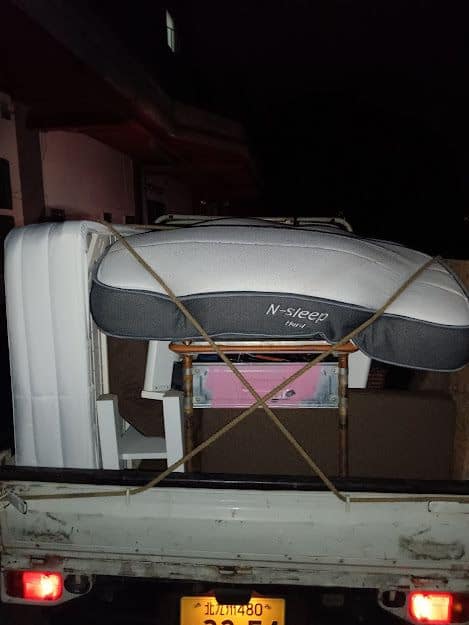 不用品回収　夜間も対応　軽トラ　　　